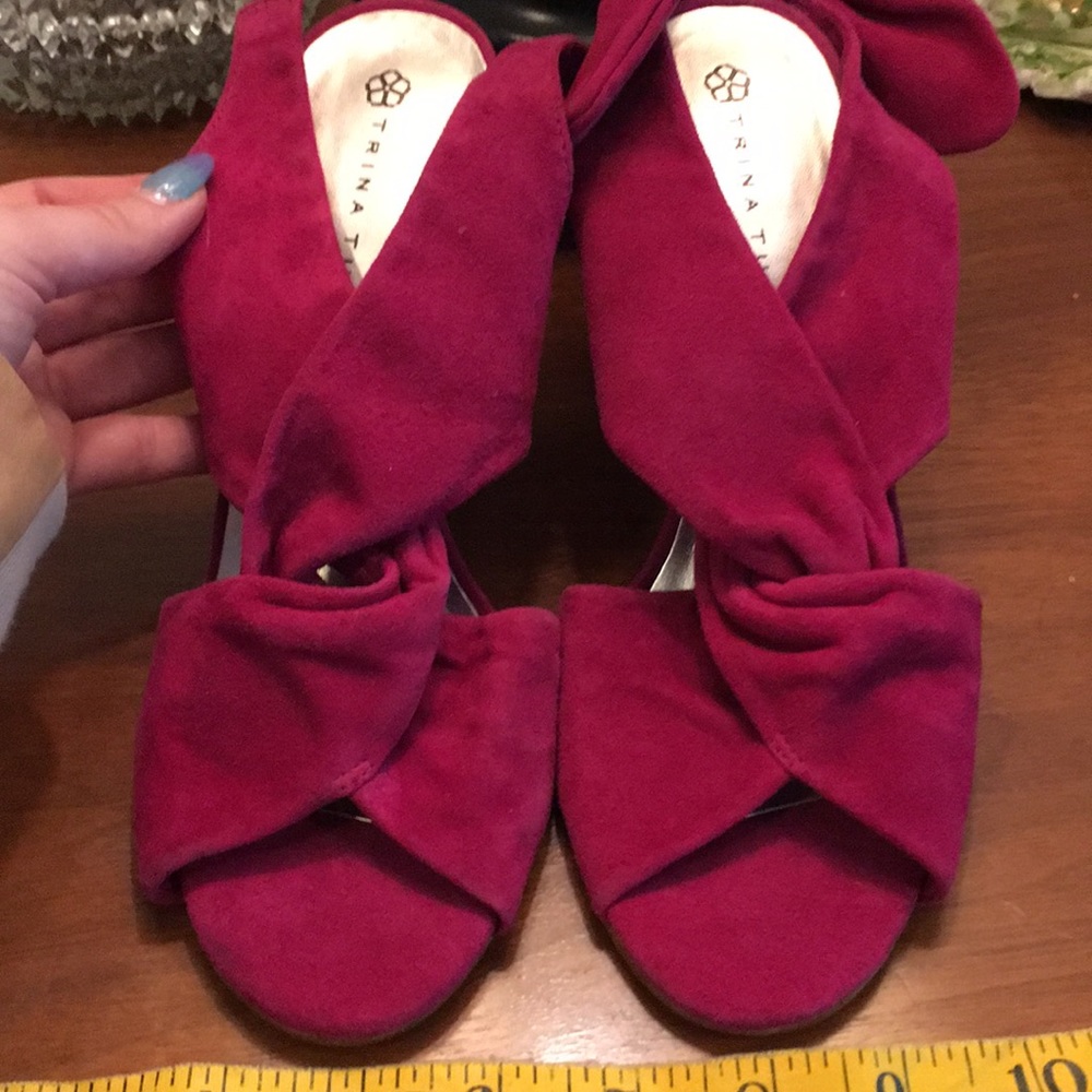 Trina Turk hot pink heels